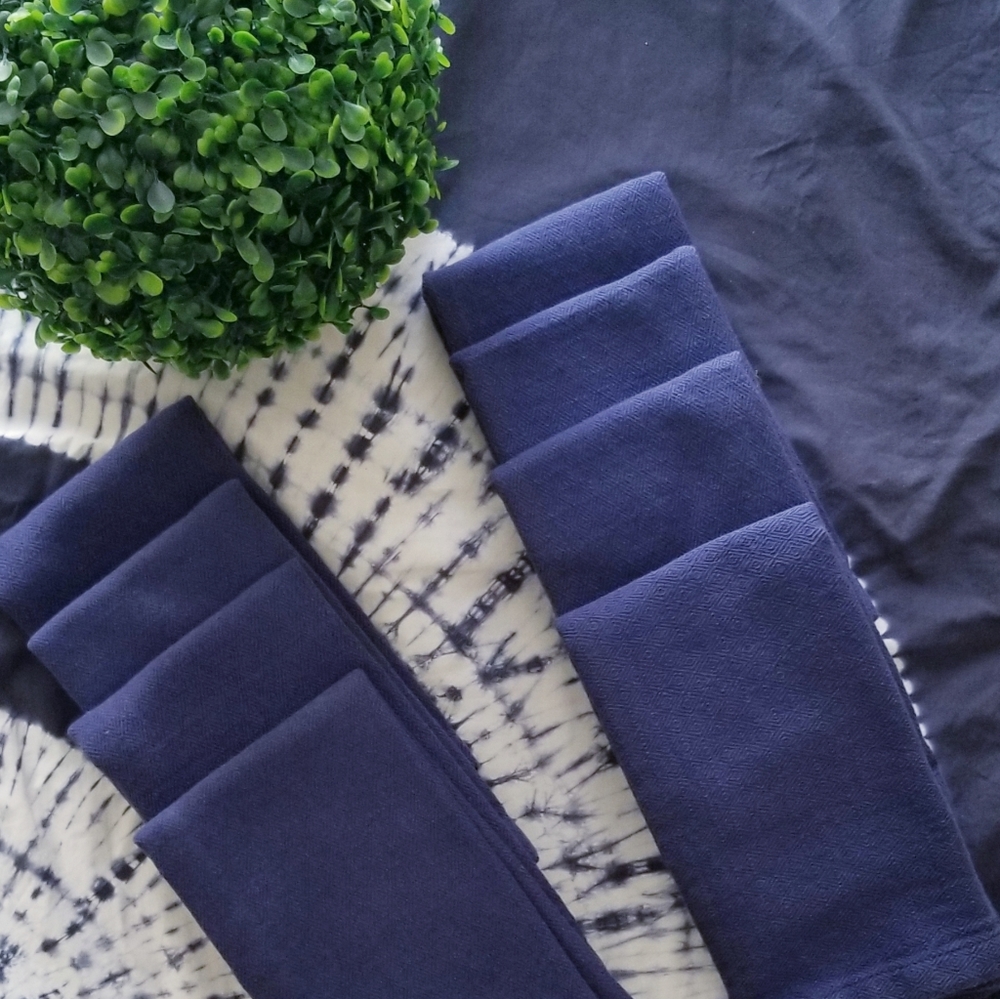 Set of 8 World Market 100% Cotton Napkins